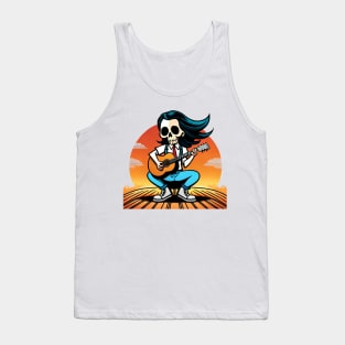 Guitarist skeleton Tank Top